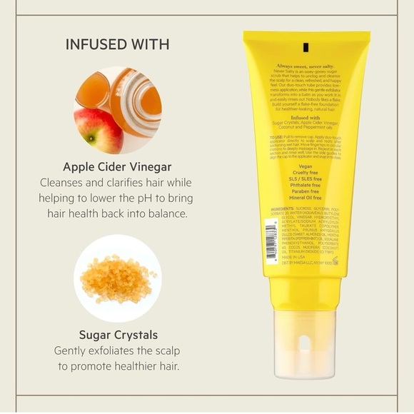 TPH by Taraji Never Salty Sugar Based Scalp & Hair Scrub 6.7oz - Picture 3 of 5